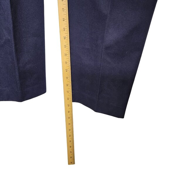 Lands End Traditional‎ Fit Mens Navy Dress Pants Size 33 Work Interview Casual - Picture 8 of 11